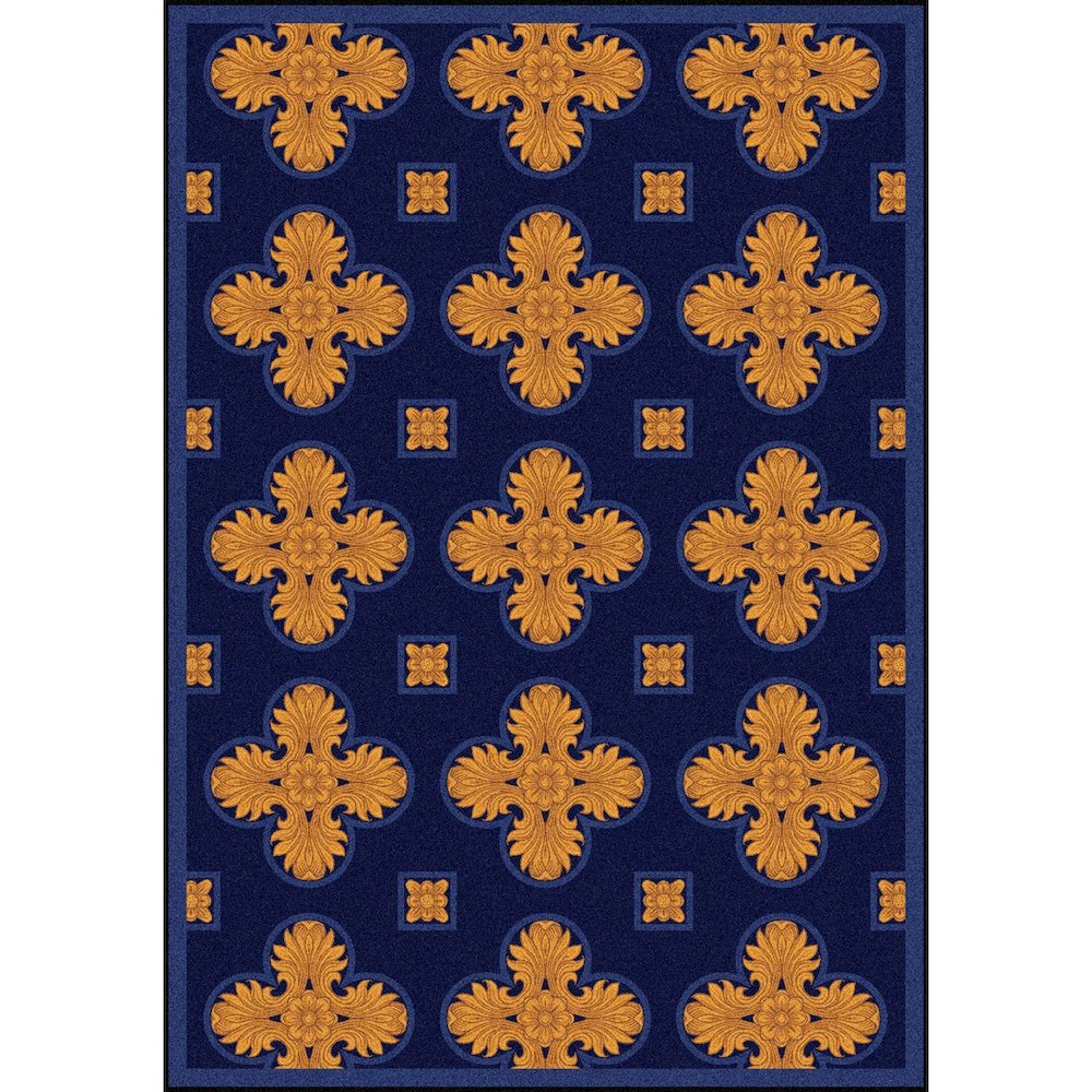Any Day Matinee Tivoli 7'8" x 10'9" Area Rug in Color Navy. Picture 1