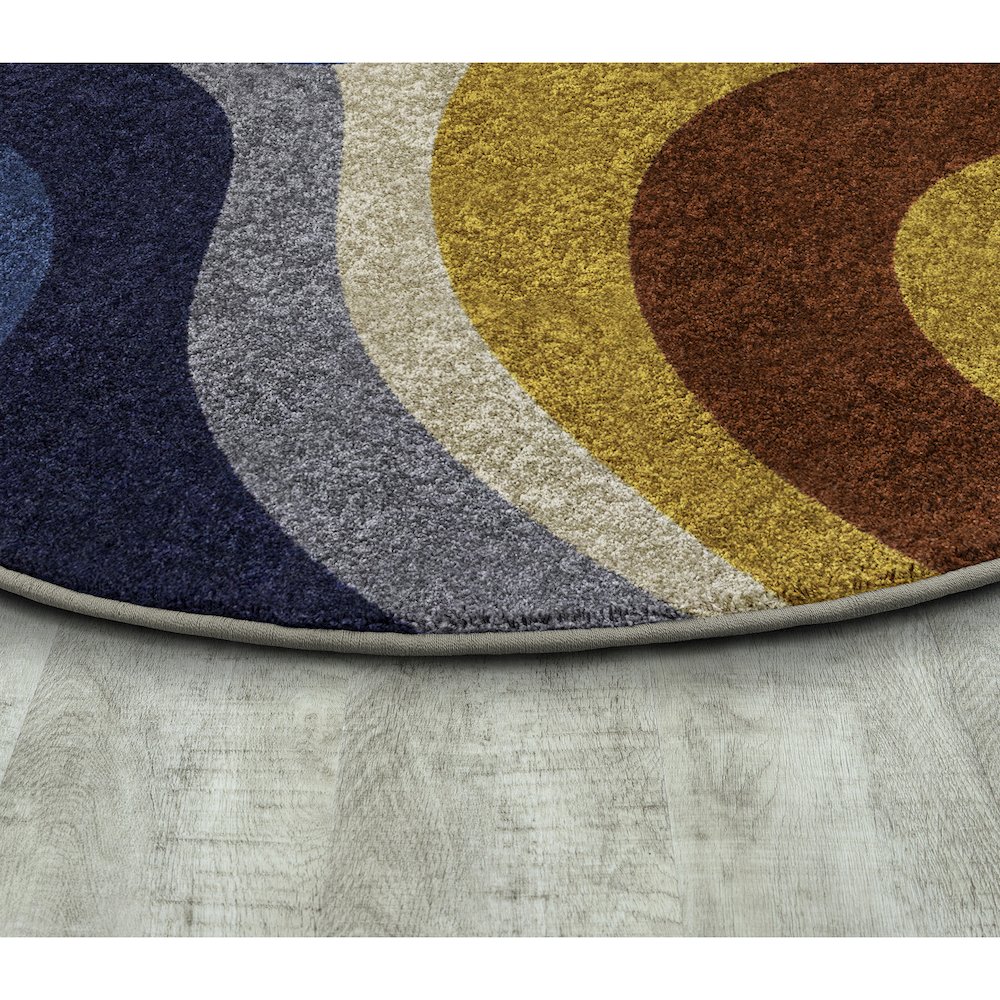 Warm Embrace 13'2" Round Area Rug in Color Multi. Picture 2