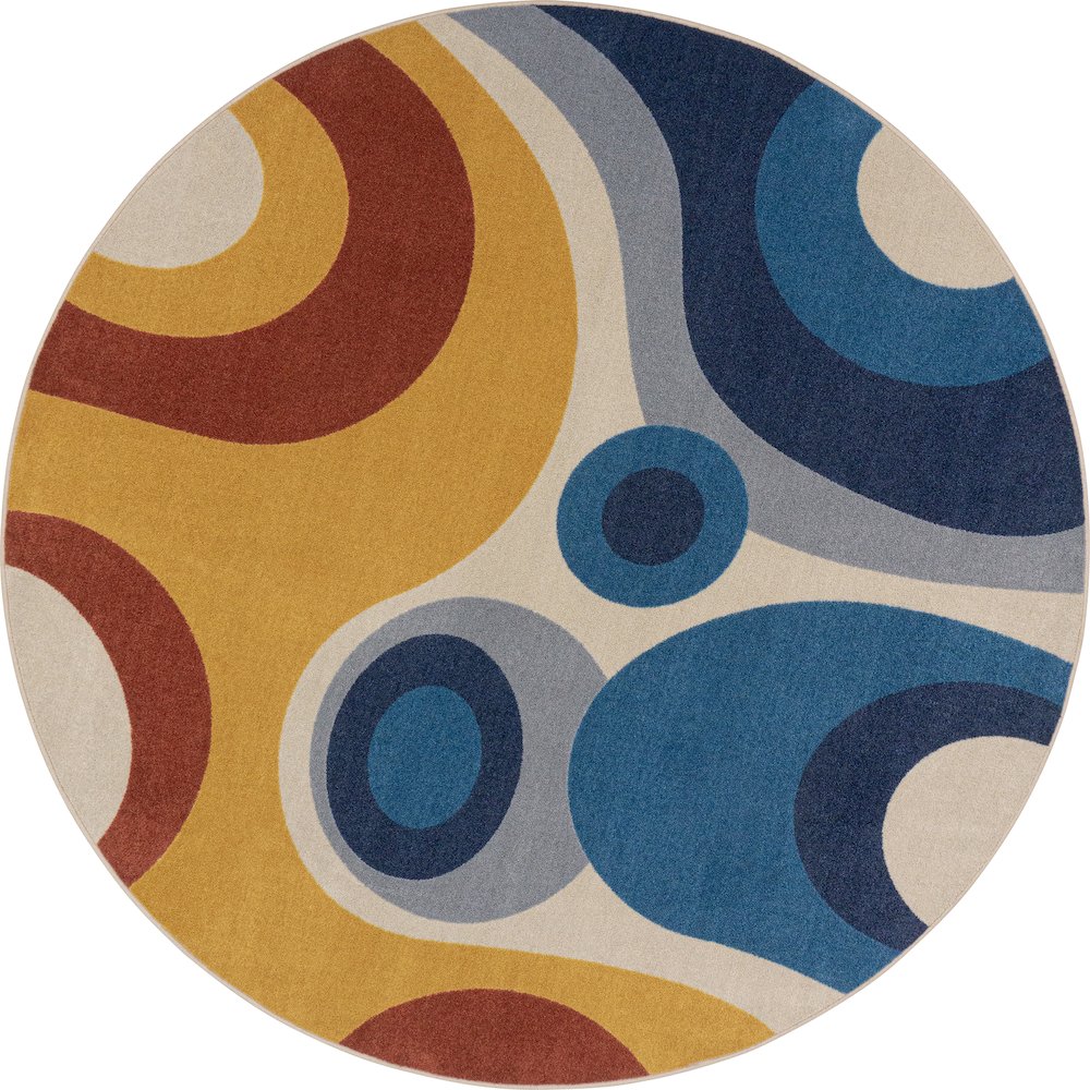 Warm Embrace 13'2" Round Area Rug in Color Multi. Picture 1