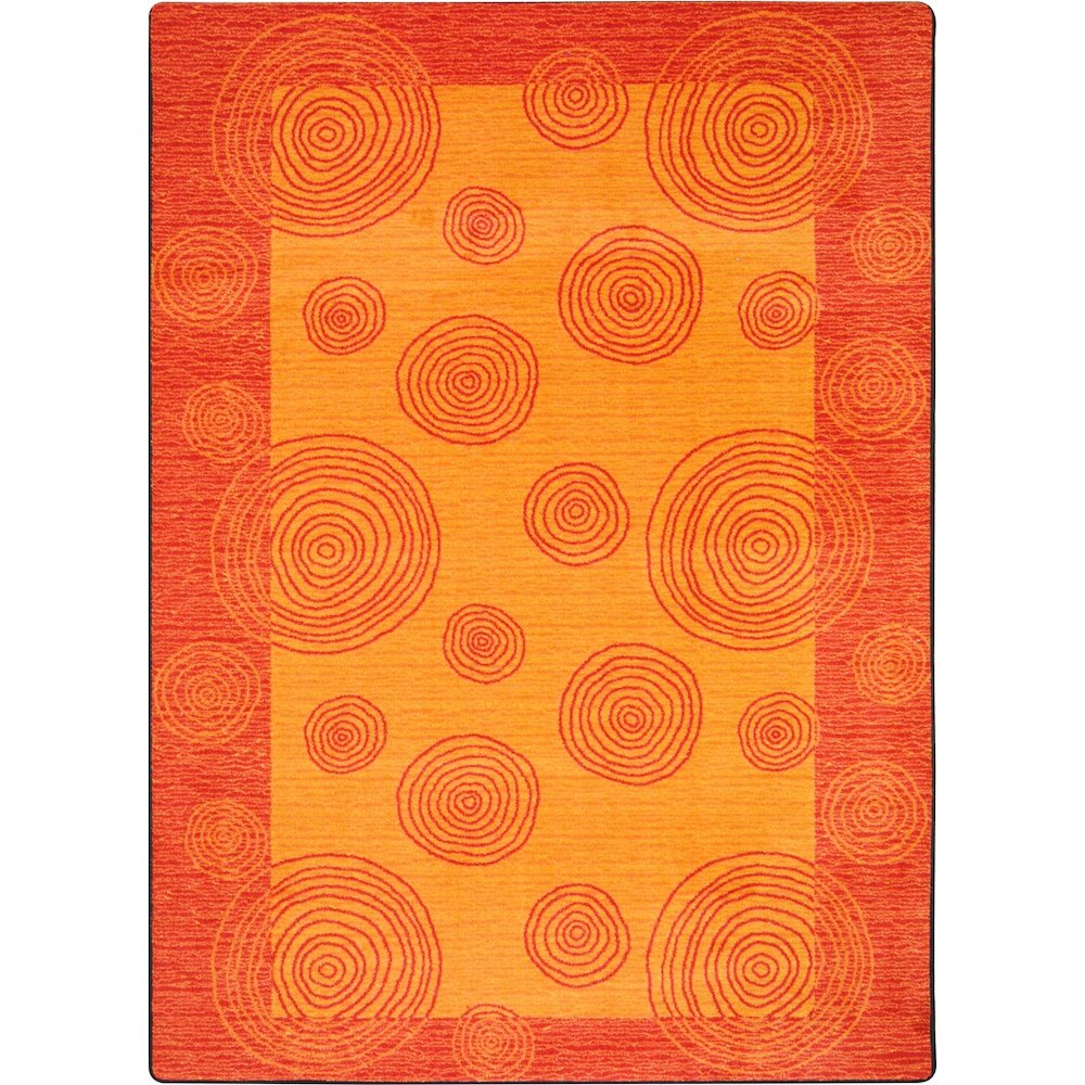 Kid Essentials Whimzi 7'8" x 10'9" Area Rug in Color Orange. Picture 1