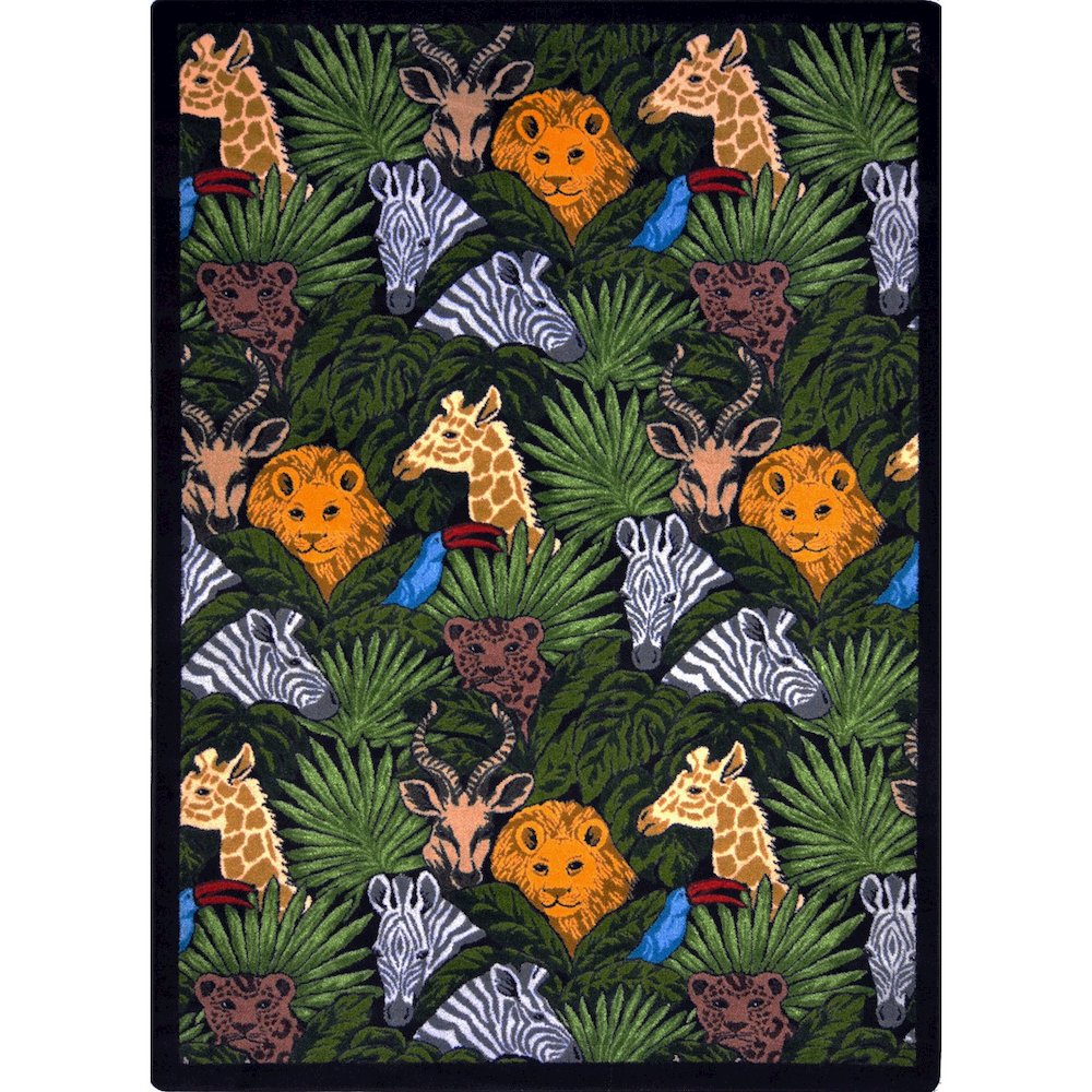 Playful Patterns Animal Hide & Seek 10'9" x 13'2" Area Rug in Color Multi. Picture 1