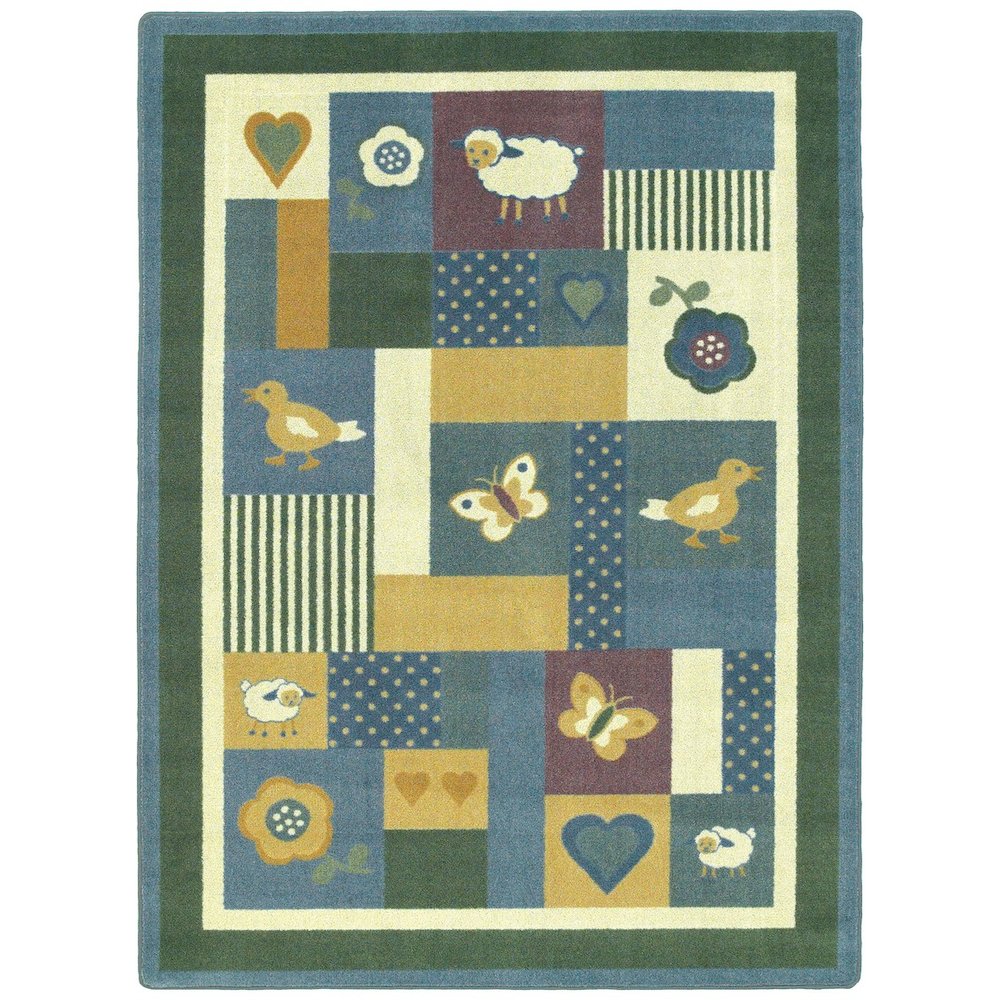 Kid Essentials Baby Love 10'9" x 13'2" Area Rug in Color Soft. Picture 1