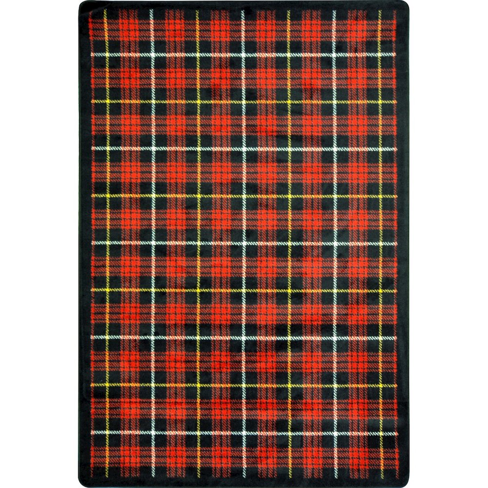 Kaleidoscope Bit O' Scotch 10'9" x 13'2" Area Rug in Color Lumberjack Red. Picture 1