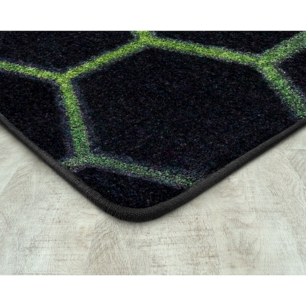 Kid Essentials Breakout 10'9" x 13'2" Area Rug in Color Emerald. Picture 2