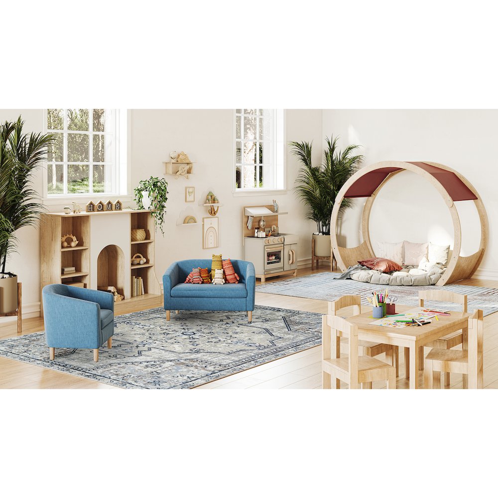 Canyon Tapestry 10'9" x 13'2" Area Rug in Color Sandstone. Picture 3