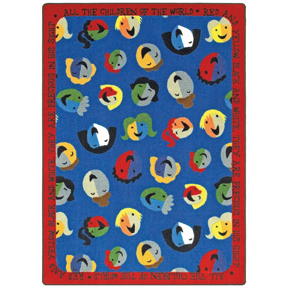 Kid Essentials Children of the World 10'9" x 13'2" Area Rug in Color Multi. Picture 1