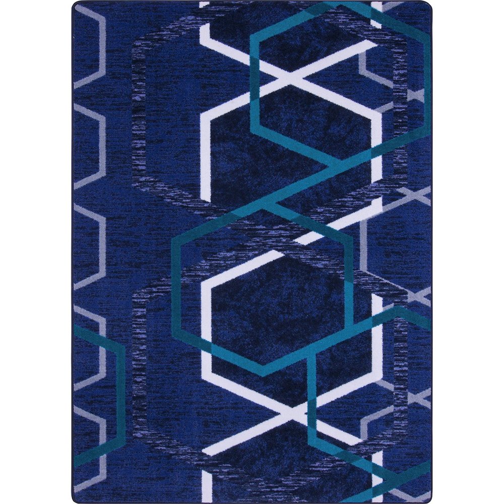 First Take Double Helix 10'9" x 13'2" Area Rug in Color Violet. Picture 1