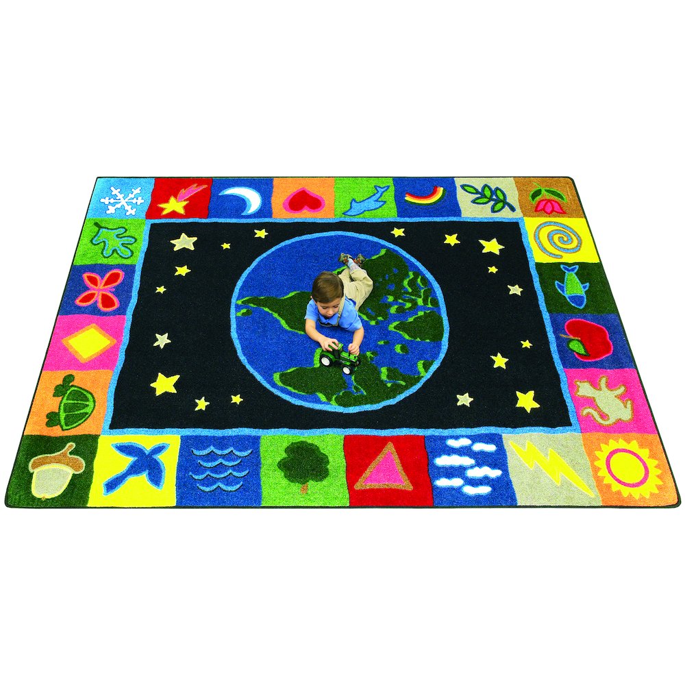 Kid Essentials EarthWorks 10'9" x 13'2" Area Rug in Color Multi. Picture 2