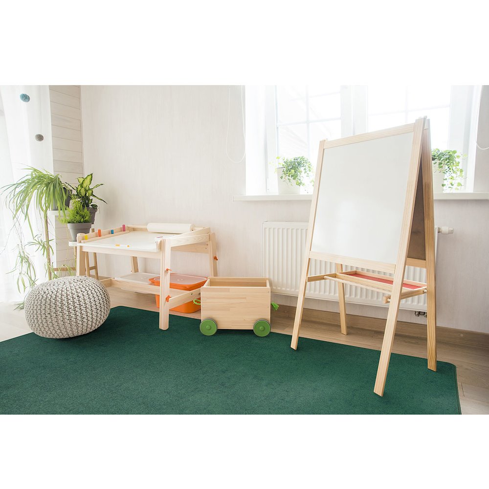 Kid Essentials Endurance 12' x 7'6" Area Rug in Color Forest. Picture 2