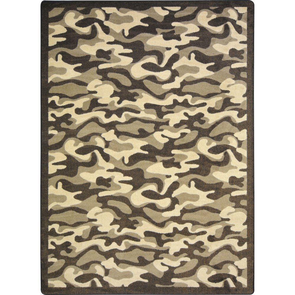 Kaleidoscope Funky Camo 10'9" x 13'2" Area Rug in Color Desert. Picture 1