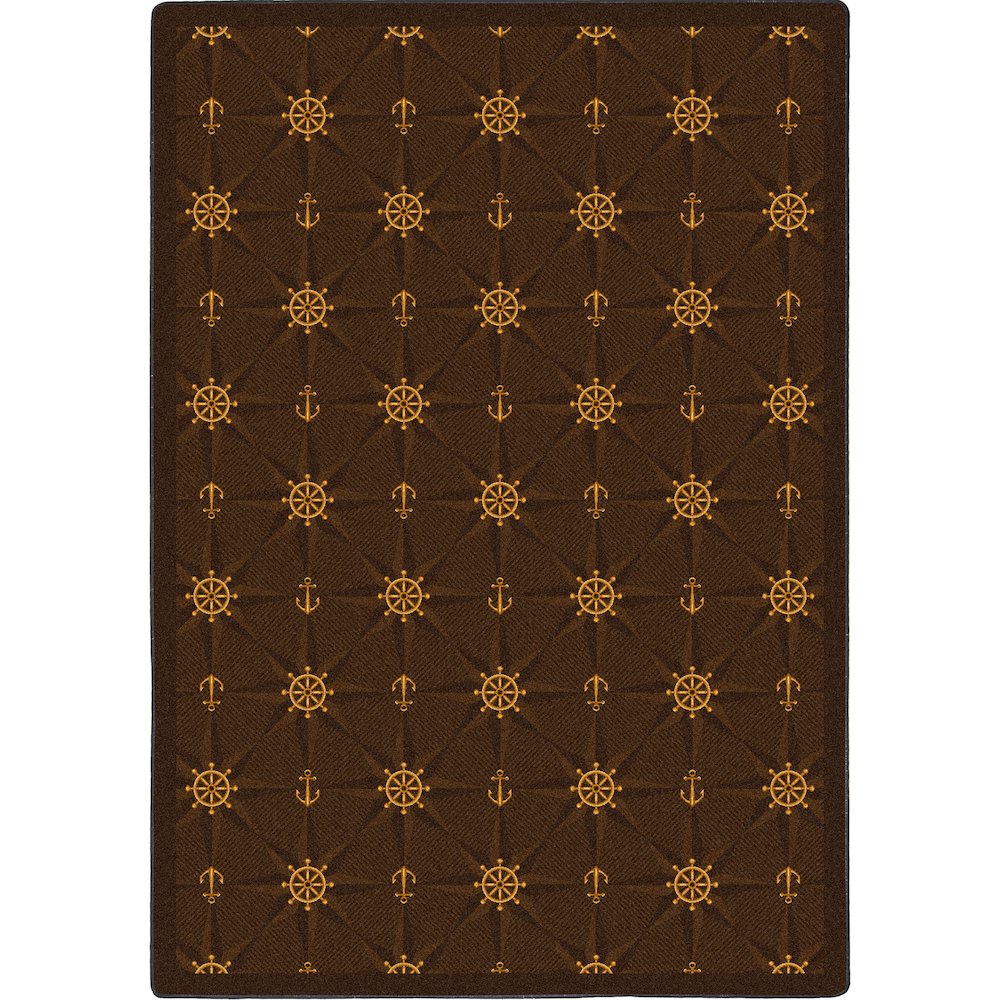 Kaleidoscope Mariner's Tale 10'9" x 13'2" Area Rug in Color Chocolate. Picture 1