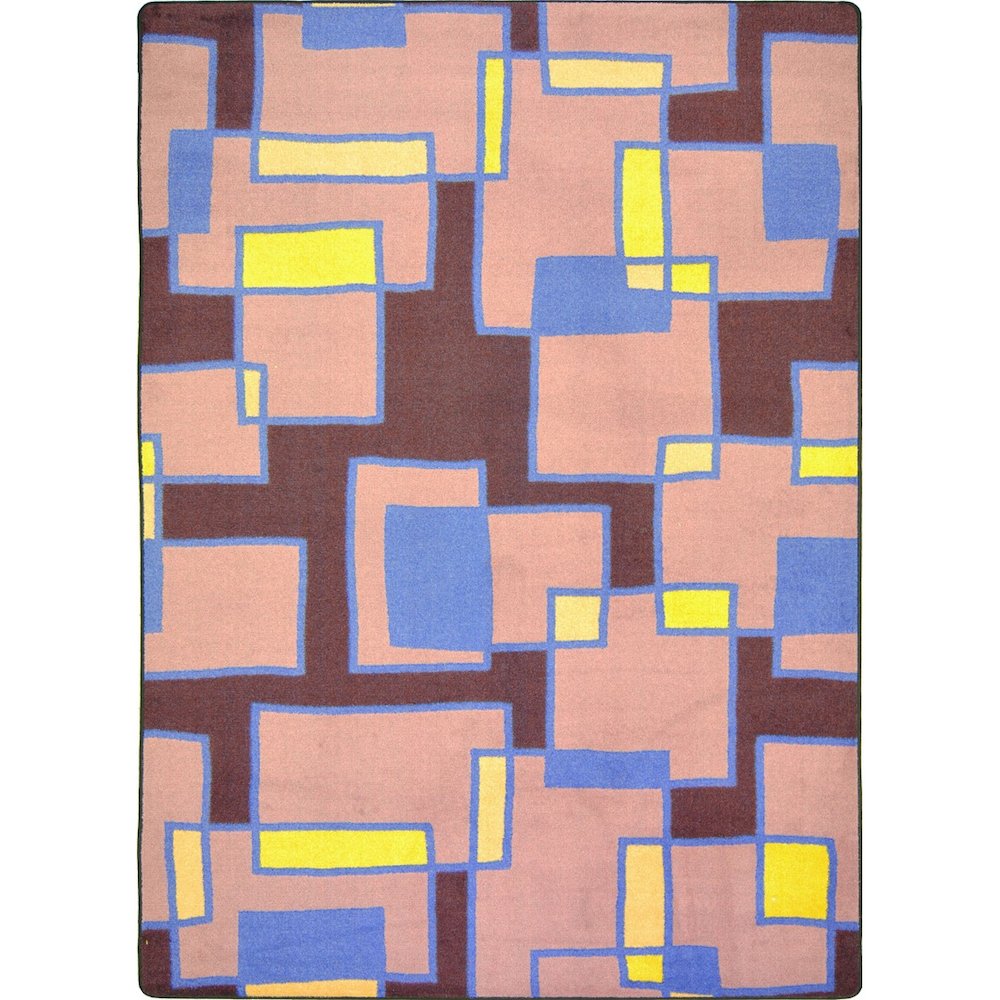 Kid Essentials Outside the Box 10'9" x 13'2" Area Rug in Color Grape. Picture 1