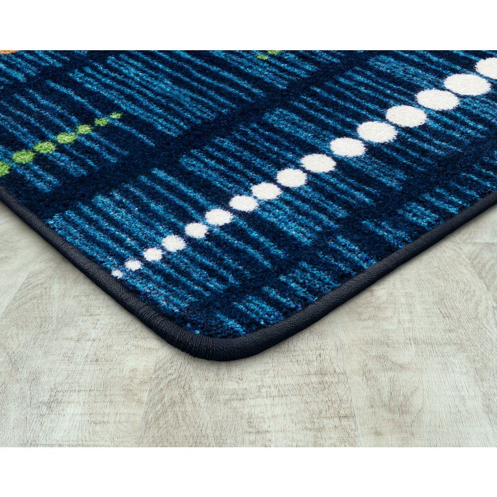 Kid Essentials Recoil 10'9" x 13'2" Area Rug in Color Citrus. Picture 2