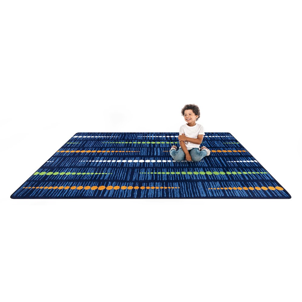 Kid Essentials Recoil 10'9" x 13'2" Area Rug in Color Citrus. Picture 5