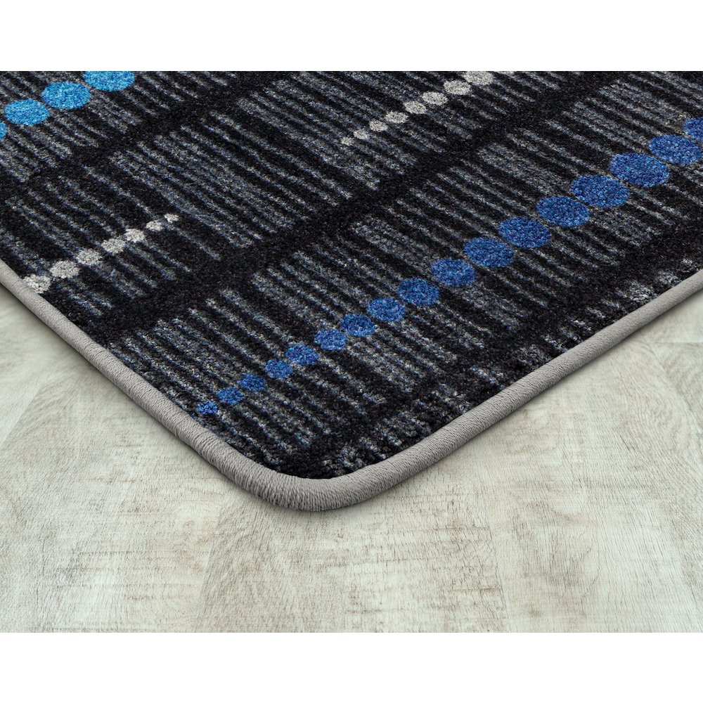 Kid Essentials Recoil 10'9" x 13'2" Area Rug in Color Sapphire. Picture 2