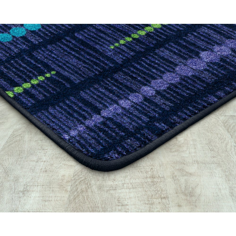 Kid Essentials Recoil 10'9" x 13'2" Area Rug in Color Violet. Picture 2