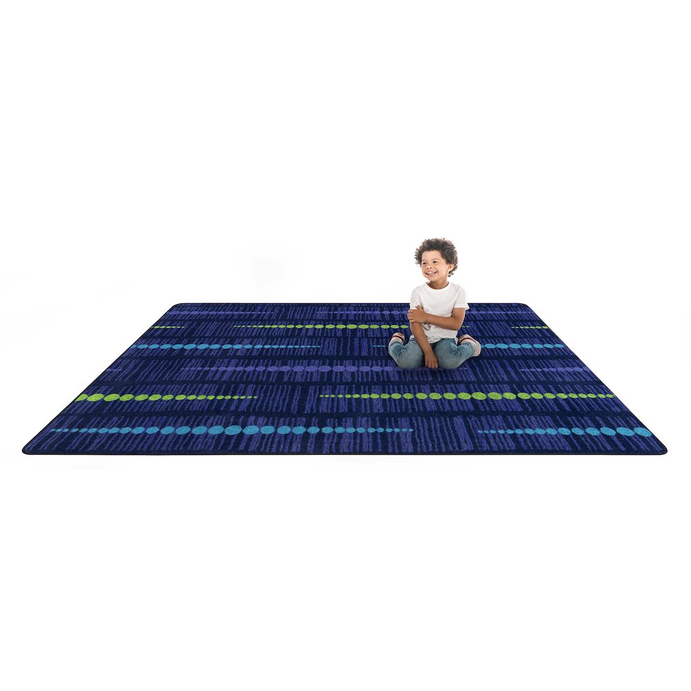 Kid Essentials Recoil 10'9" x 13'2" Area Rug in Color Violet. Picture 5