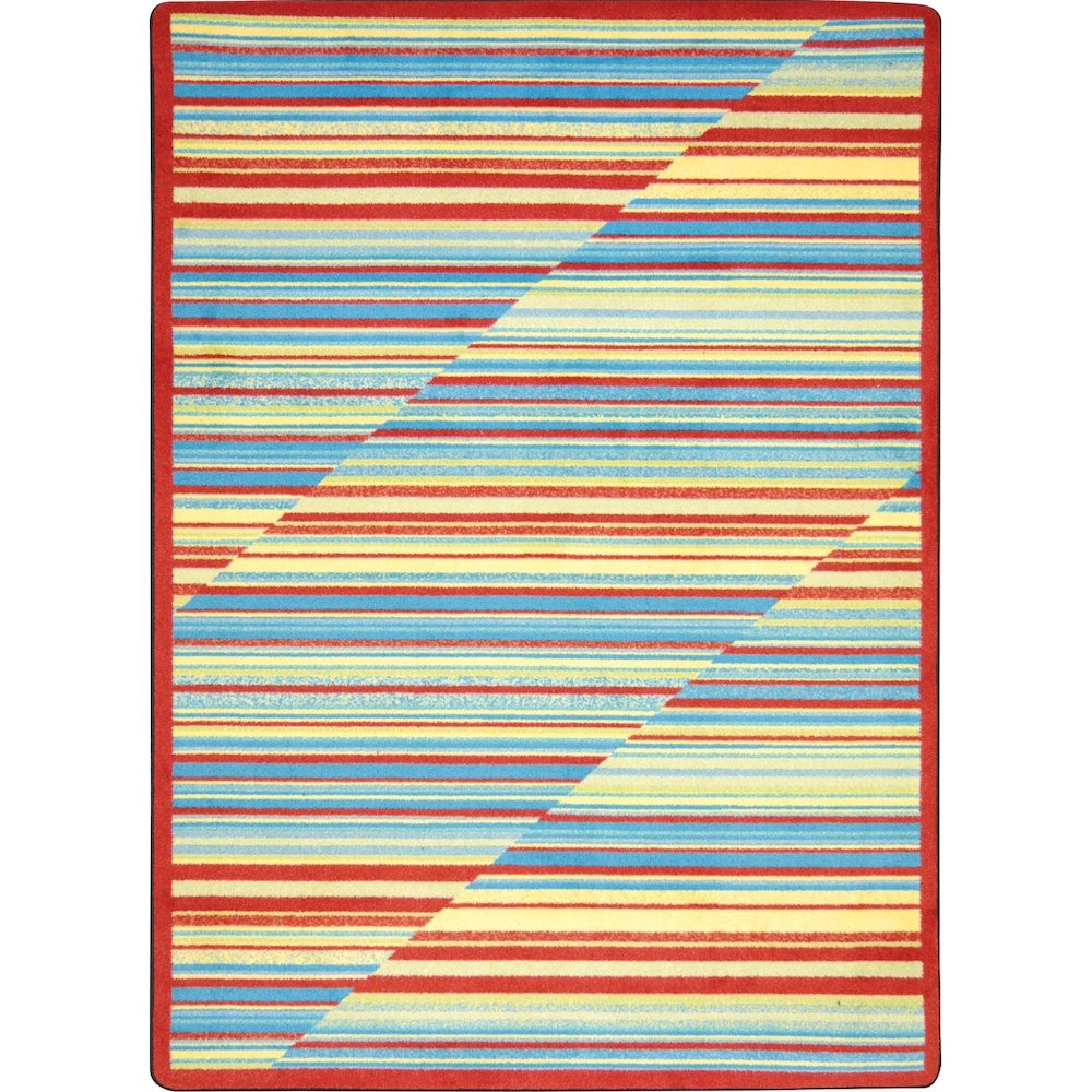Kid Essentials Rhythm 10'9" x 13'2" Area Rug in Color Tropical. Picture 1