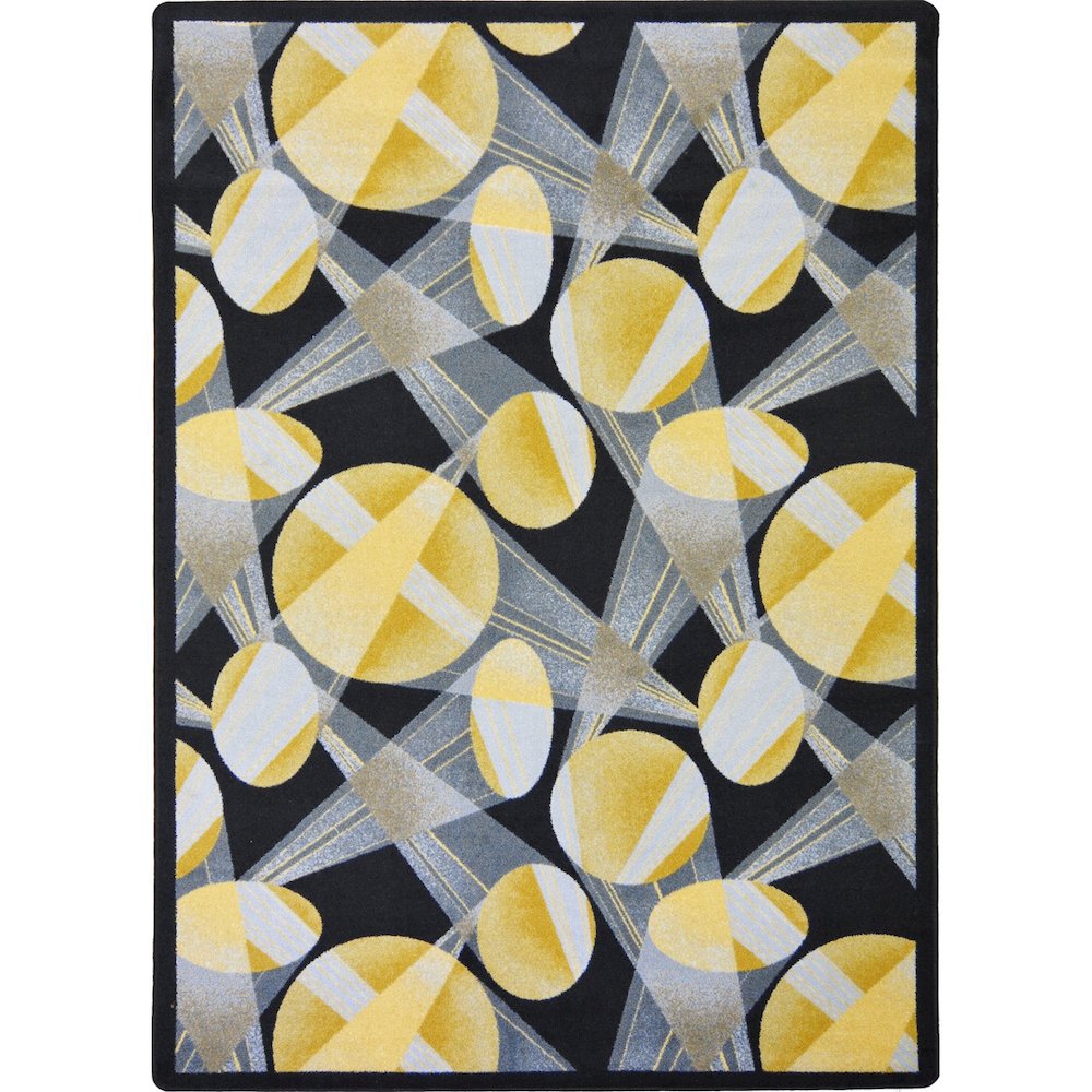 Any Day Matinee Searchlight 10'9" x 13'2" Area Rug in Color Charcoal. Picture 1