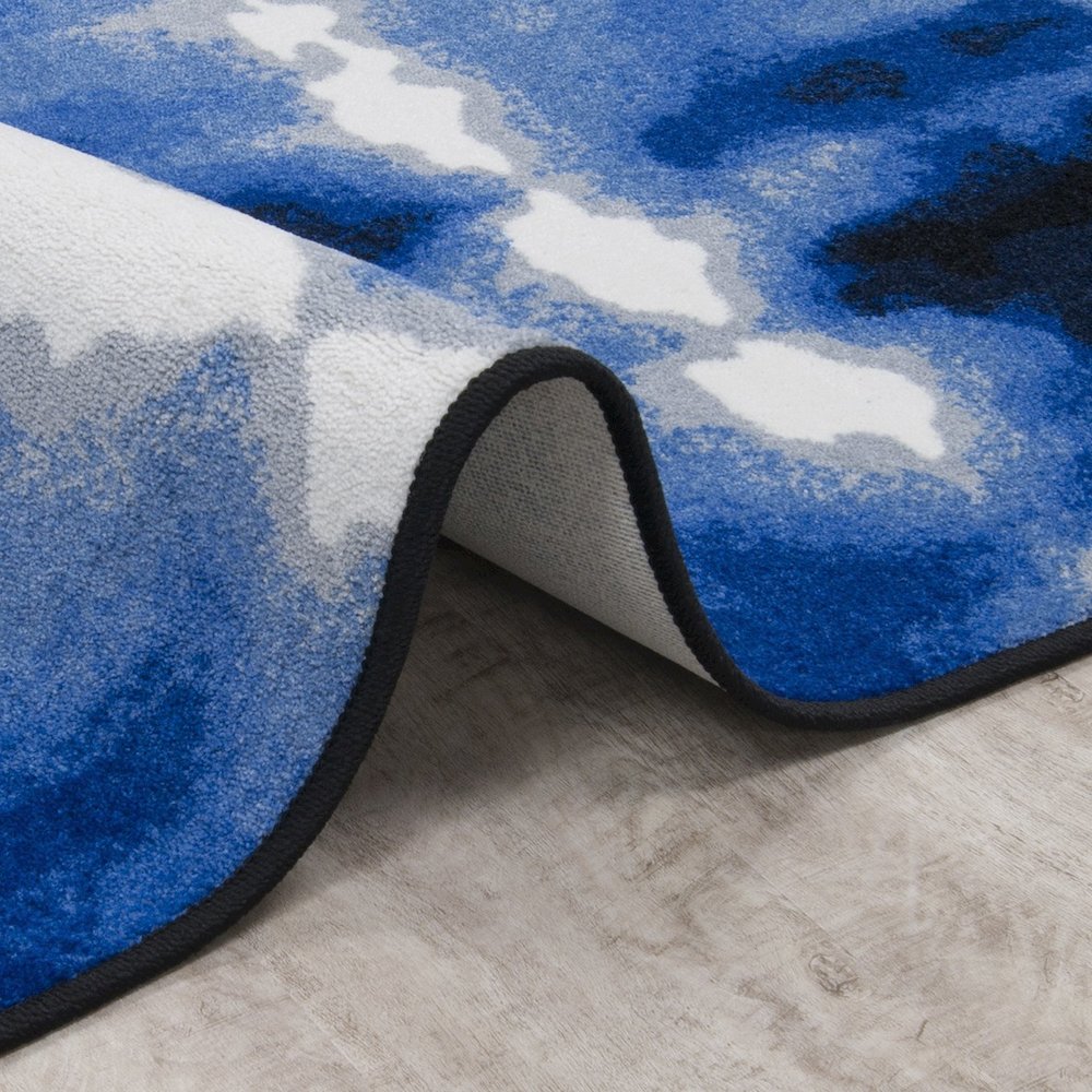 First Take Sound Off 10'9" x 13'2" Area Rug in Color Cobalt. Picture 2