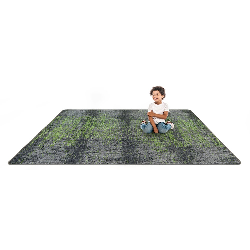 Kid Essentials Surface Tension 10'9" x 13'2" Area Rug in Color Meadow. Picture 6