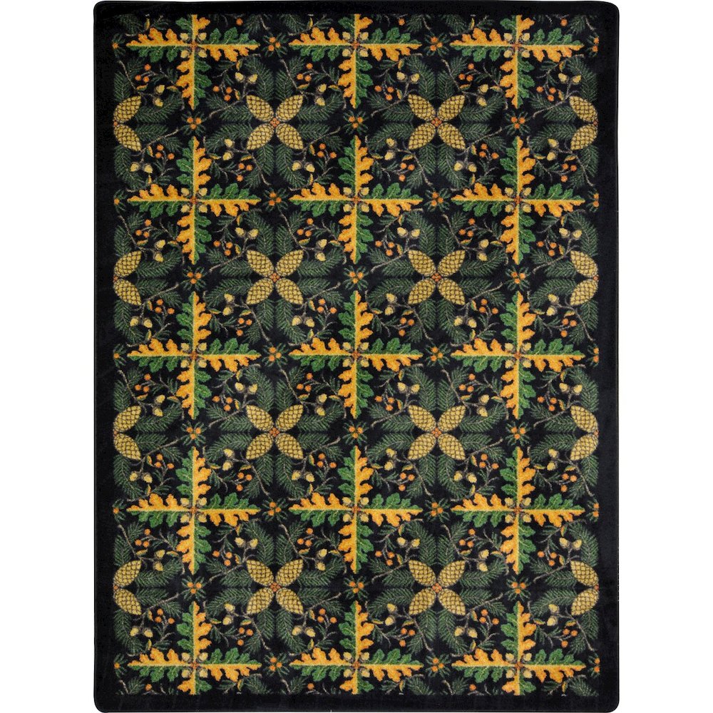 Kaleidoscope Tahoe 10'9" x 13'2" Area Rug in Color Black. Picture 1