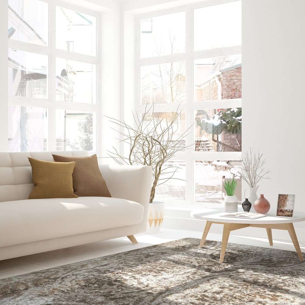 First Take Thinly Veiled 10'9" x 13'2" Area Rug in Color Antique Taupe. Picture 3