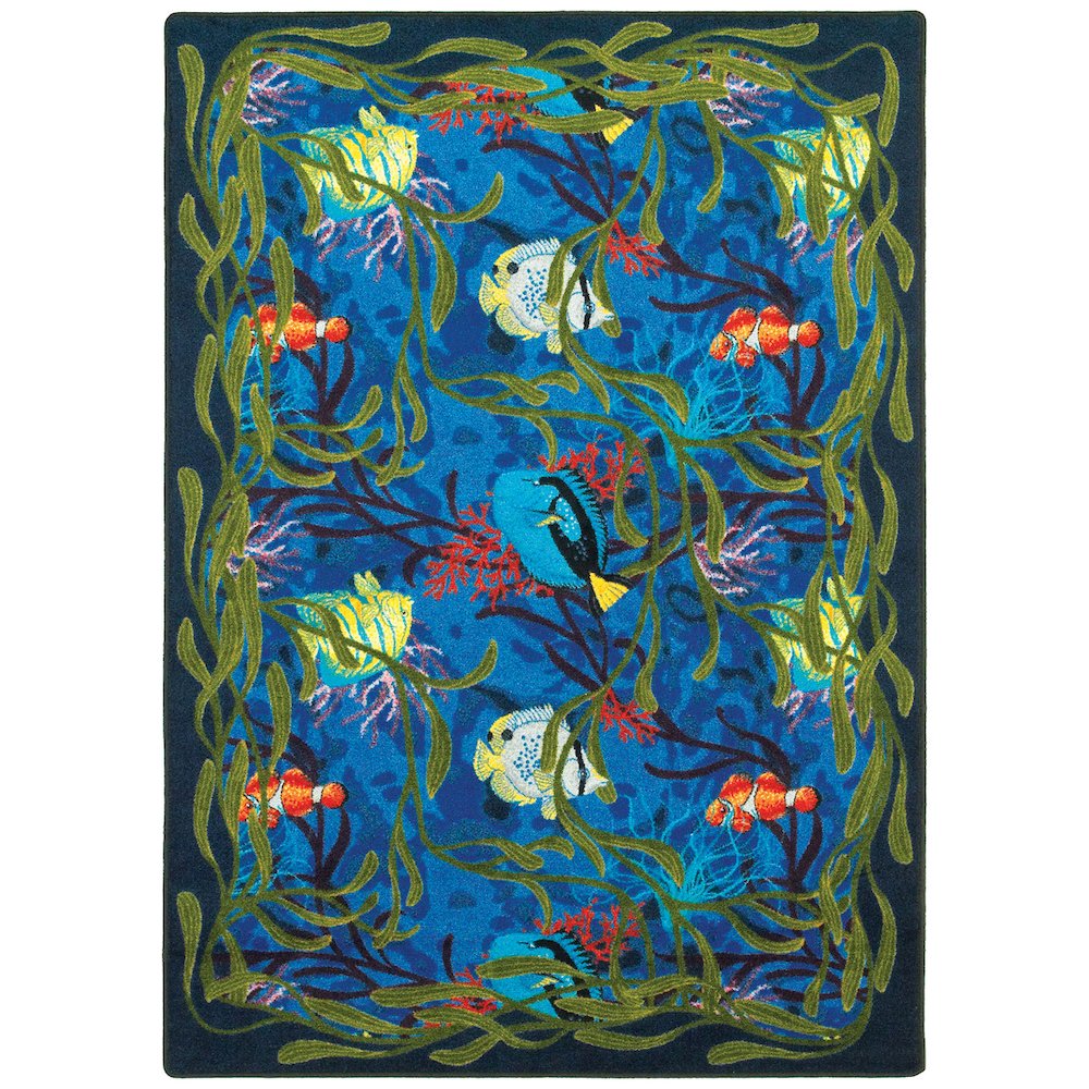 Kaleidoscope Under the Sea 10'9" x 13'2" Area Rug in Color Multi. Picture 1