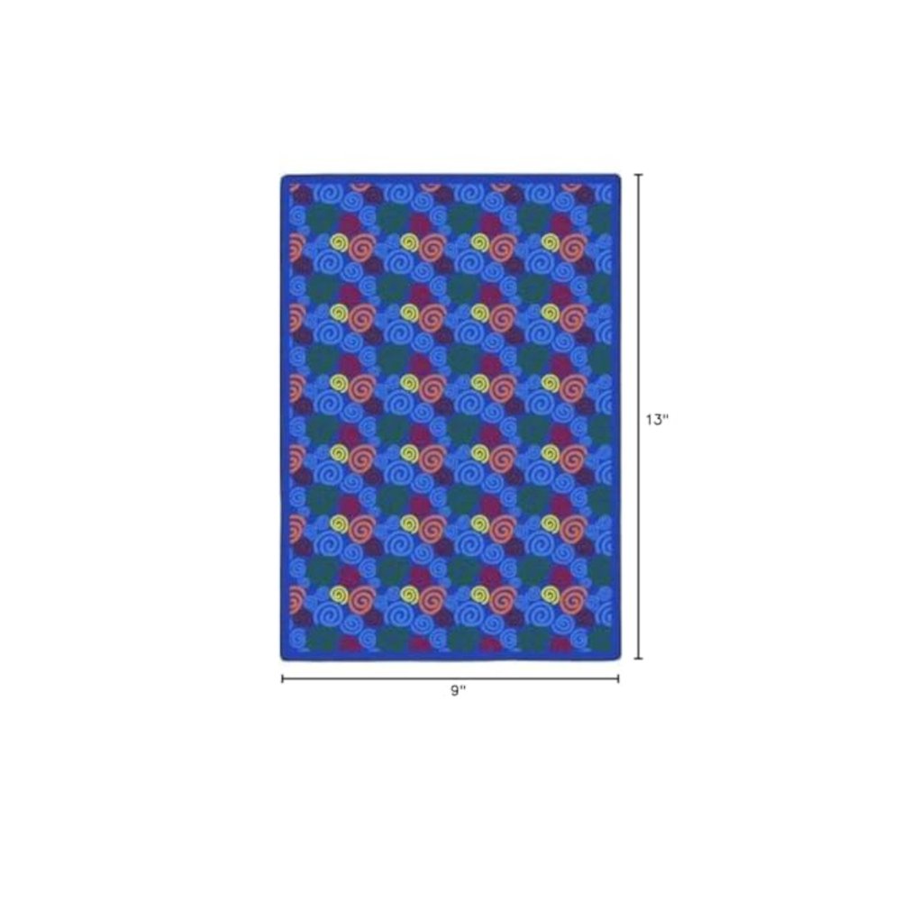 Playful Patterns Ringing 10'9" x 13'2" Area Rug in Color Multi. Picture 2