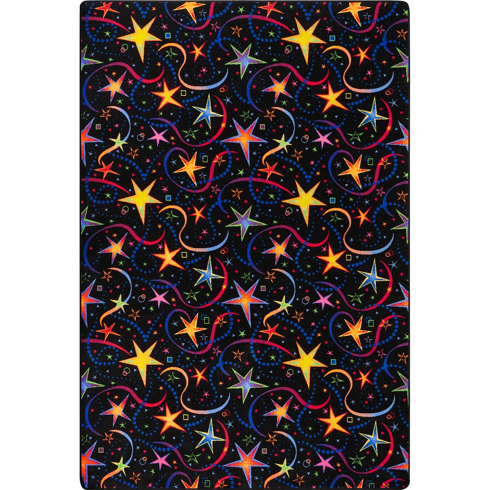 Neon Lights Have A Blast 12' x 7'6" Area Rug in Color Fluorescent. Picture 1