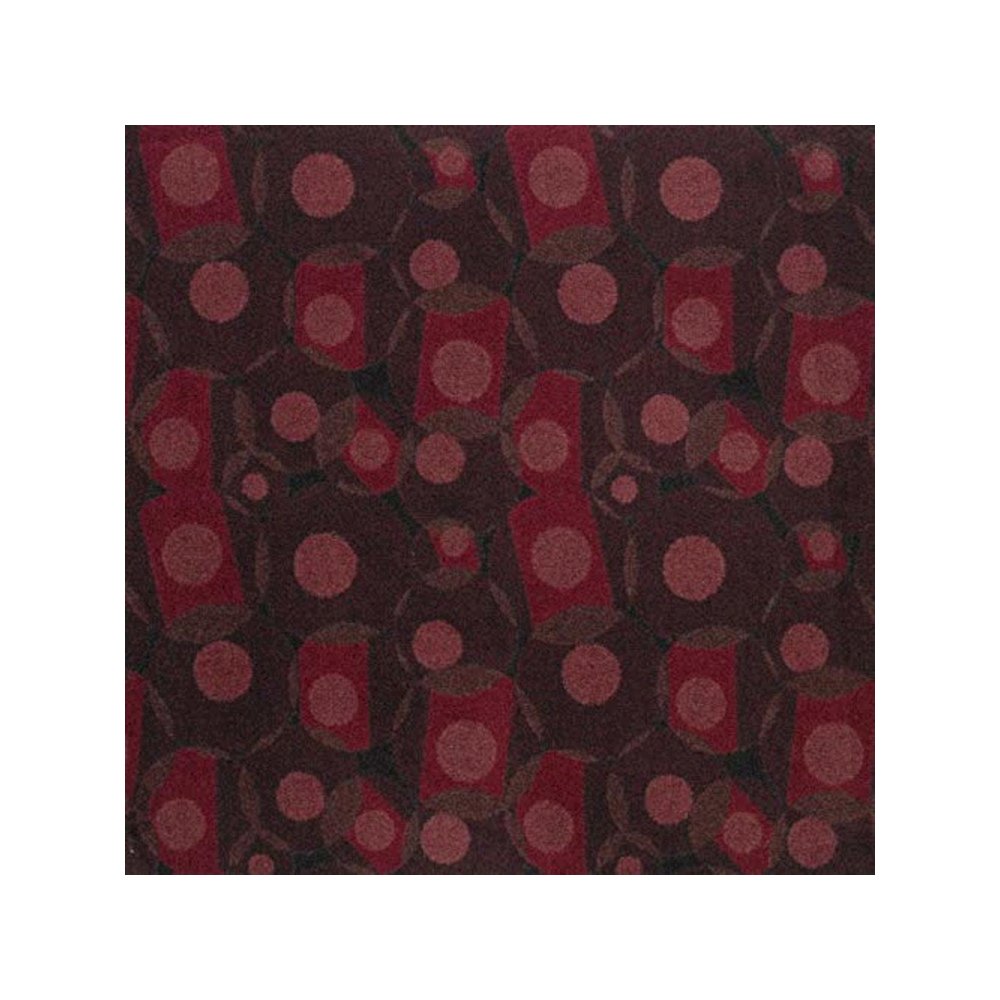 Games People Play Corner Pocket 7'8" x 10'9" Area Rug in Color Burgundy. Picture 1