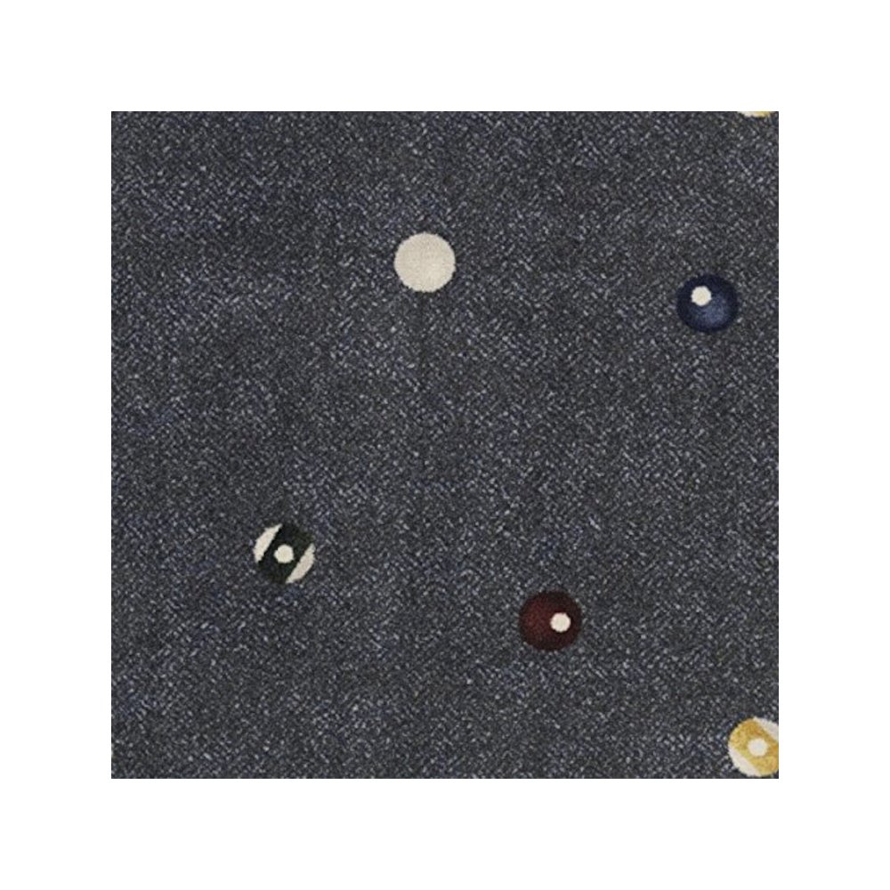 Games People Play Open Table 7'8" x 10'9" Area Rug in Color Charcoal. Picture 1