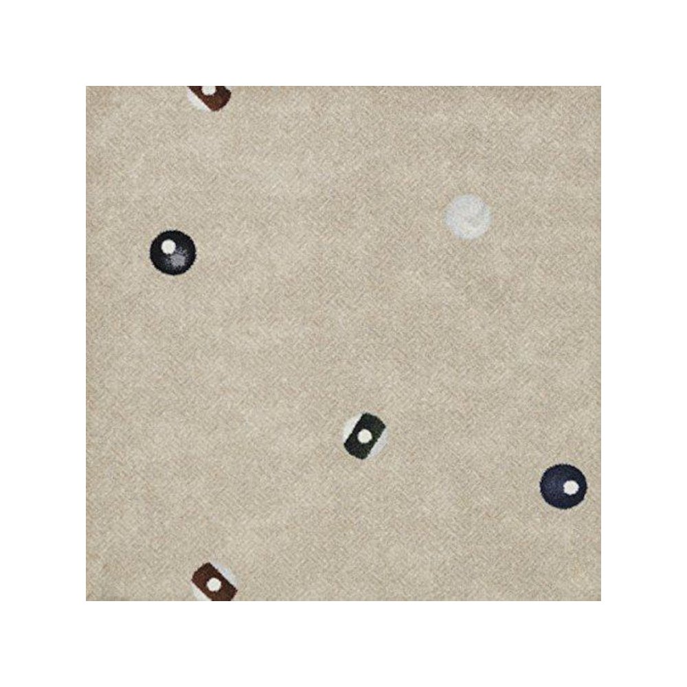 Games People Play Open Table 10'9" x 13'2" Area Rug in Color Beige. Picture 1