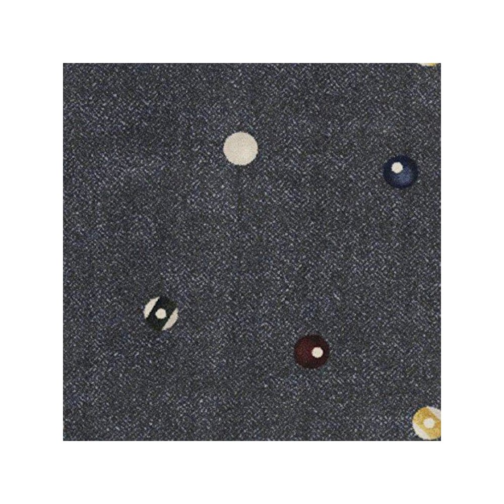 Games People Play Open Table 10'9" x 13'2" Area Rug in Color Charcoal. Picture 1