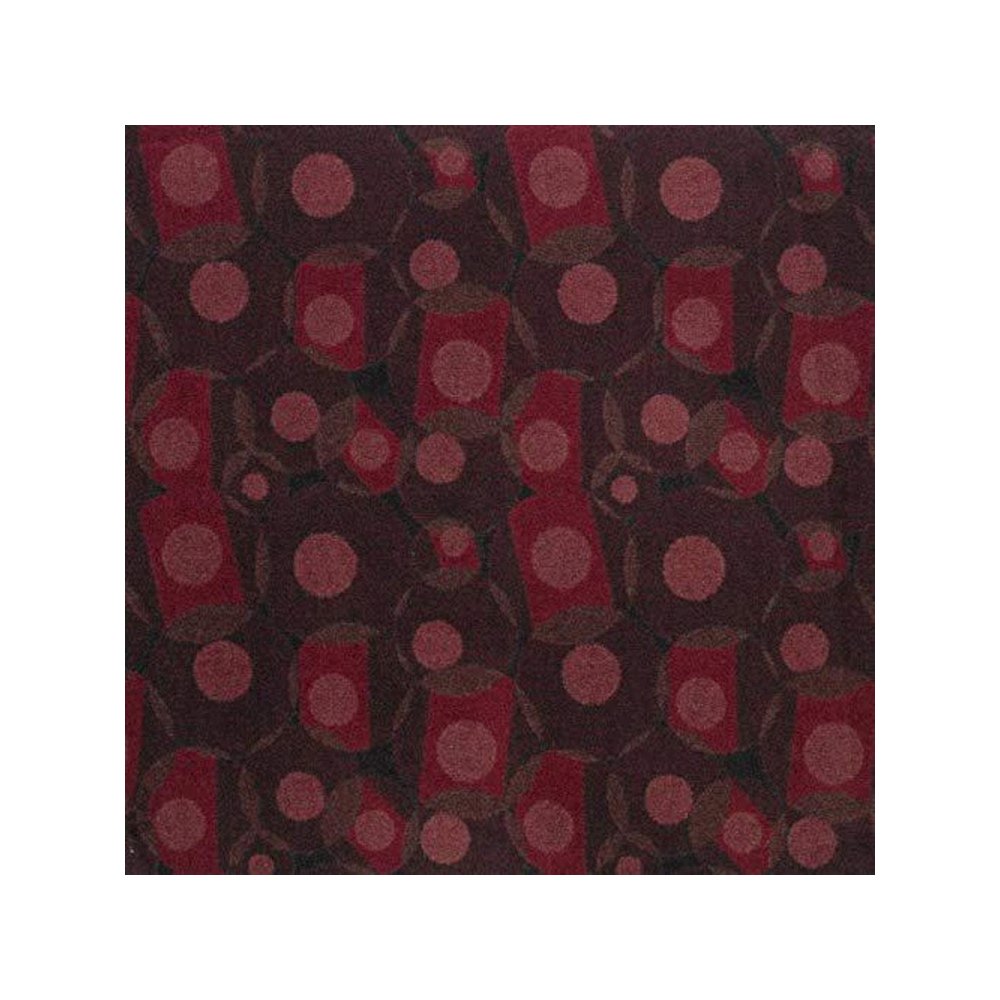 Games People Play Corner Pocket 5'4" x 7'8" Area Rug in Color Burgundy. Picture 1