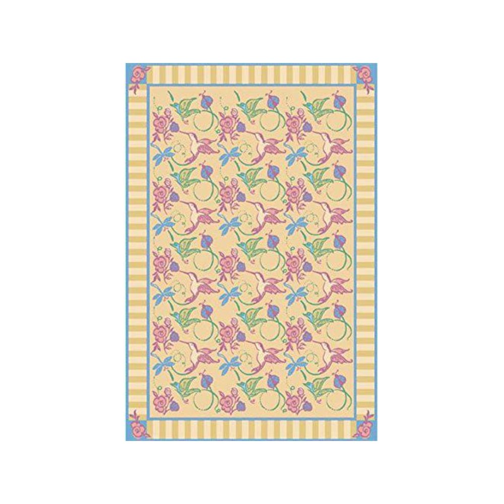 Kaleidoscope Flights of Fantasy 5'4" x 7'8" Area Rug in Color Gold. Picture 1