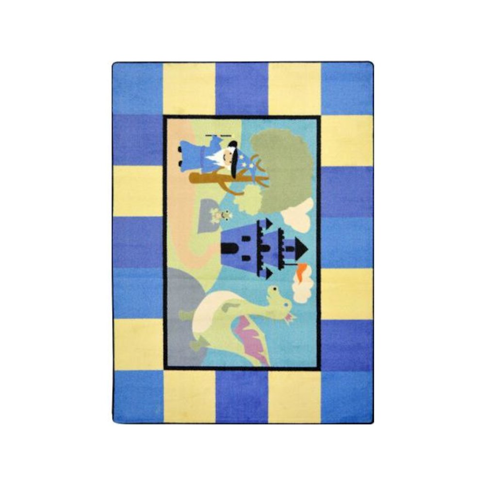 Kid Essentials Lil' Wizard 7'7" Round Area Rug in Color Multi. Picture 1