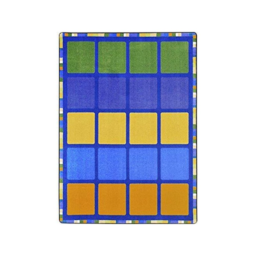 Kid Essentials Rowing 7'8" x 10'9" Area Rug in Color Multi. Picture 1