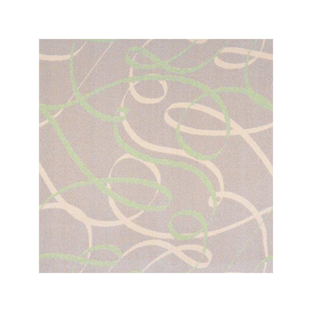 Playful Patterns Ribbons 7'8" x 10'9" Area Rug in Color Green. Picture 1