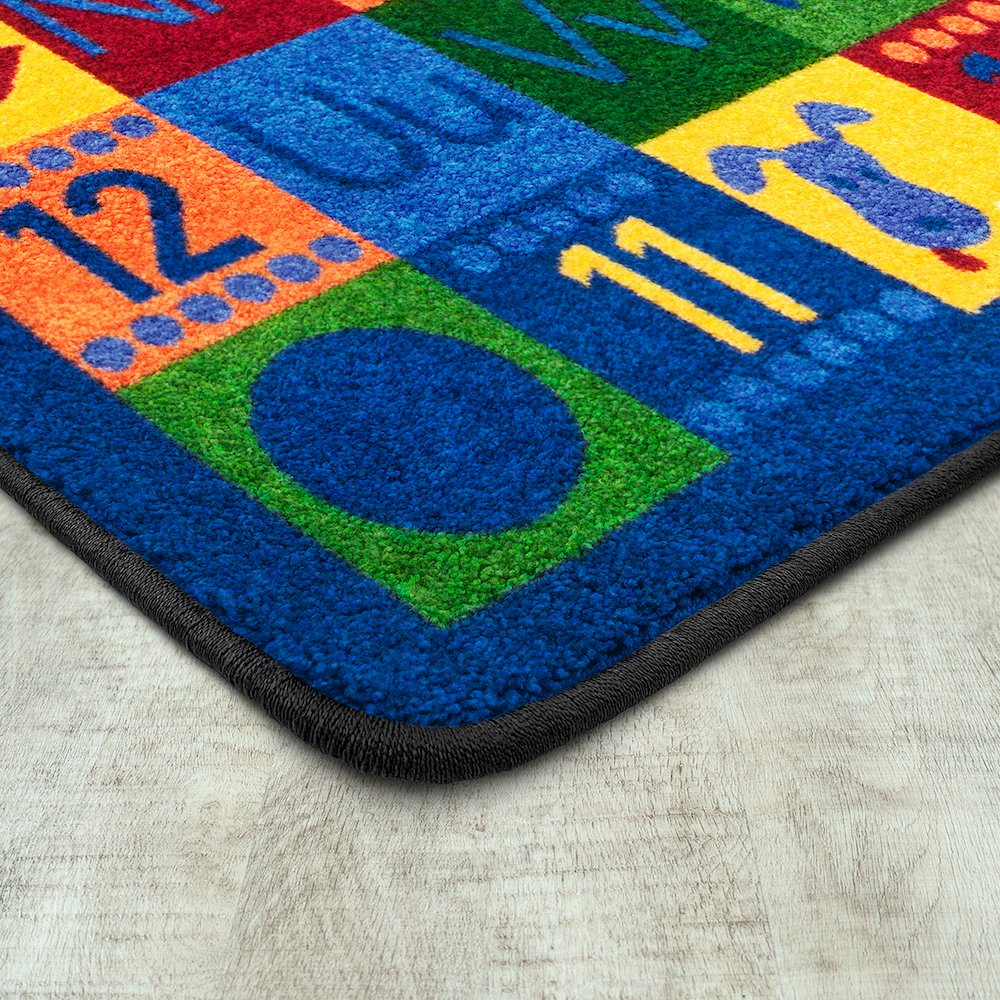 Kid Essentials Around the Block II 5'4" x 7'8" Area Rug in Color Multi. Picture 2