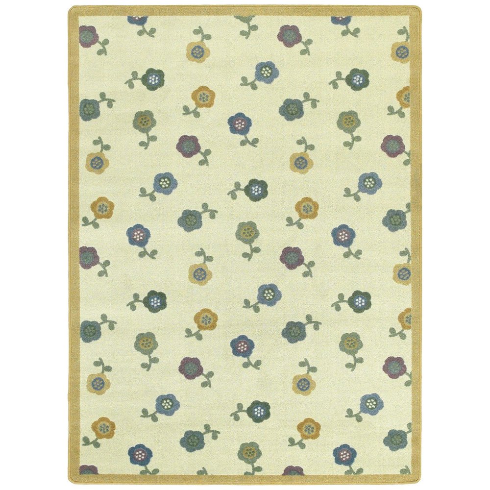 Kid Essentials Awesome Blossom 3'10" x 5'4" Area Rug in Color Soft. Picture 1