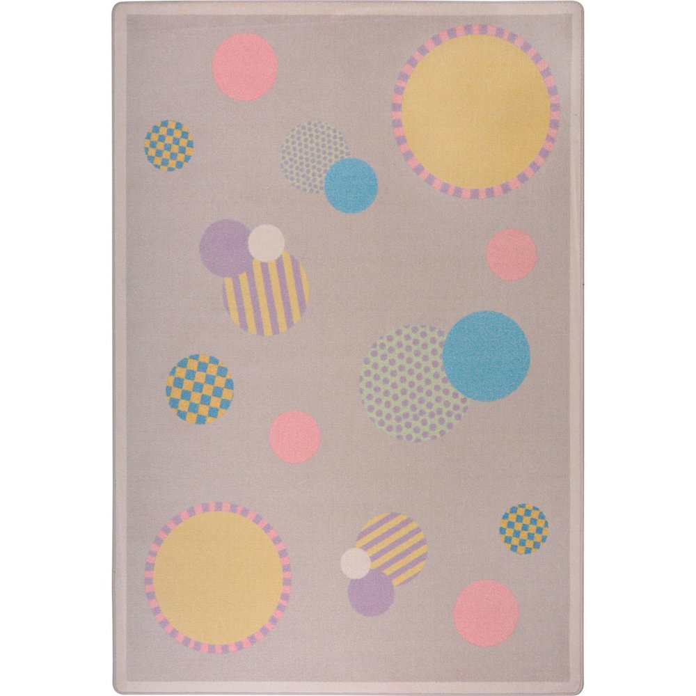 Playful Patterns Baby Dots 3'10" x 5'4" Area Rug in Color Multi. Picture 1