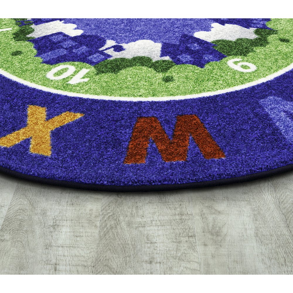 Beautiful Day for Learning 5'4" x 7'8" Oval Area Rug in Color Multi. Picture 2