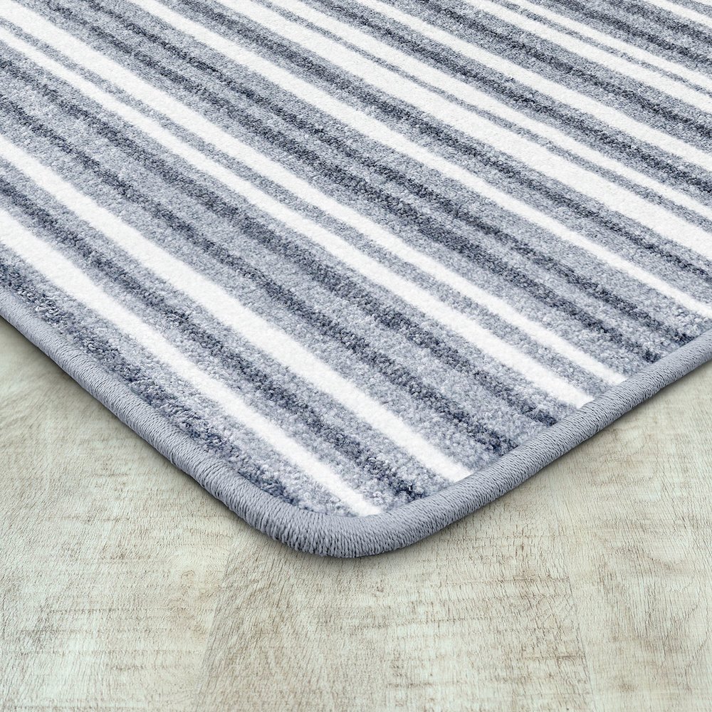 Claremont Kids Between the Lines 3'10" x 5'4" Area Rug in Color Cloudy. Picture 2
