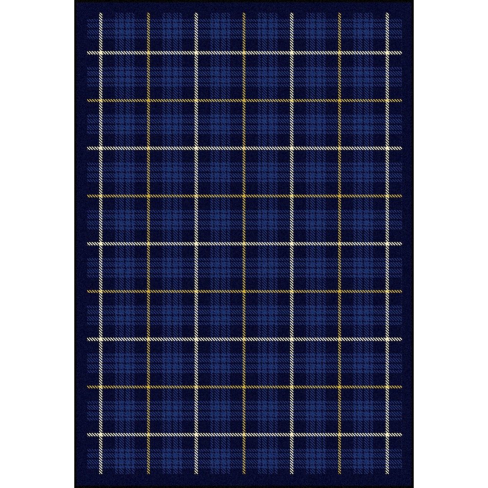 Kaleidoscope Bit O' Scotch 3'10" x 5'4" Area Rug in Color Seaside Blue. Picture 1