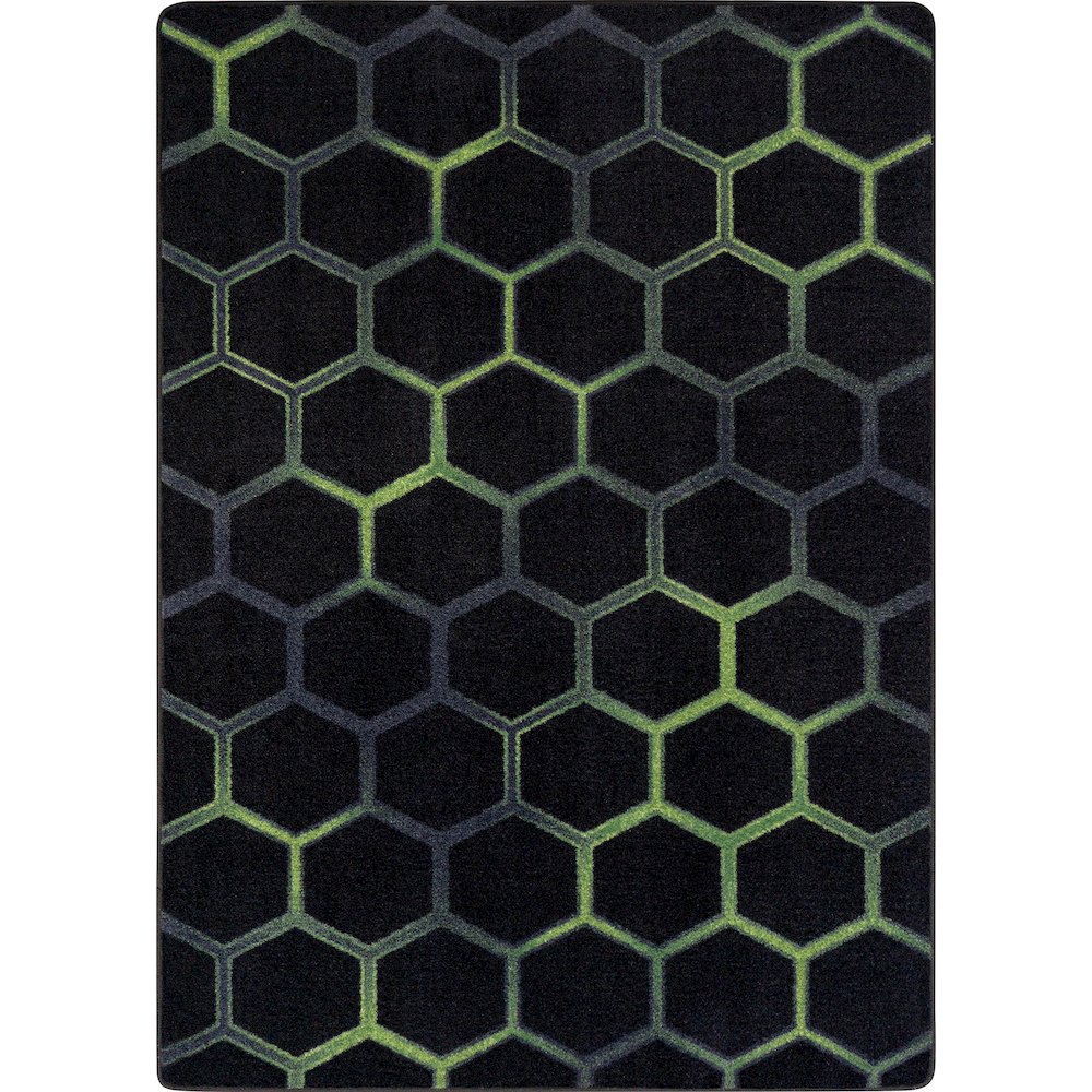 Kid Essentials Breakout 3'10" x 5'4" Area Rug in Color Emerald. Picture 1