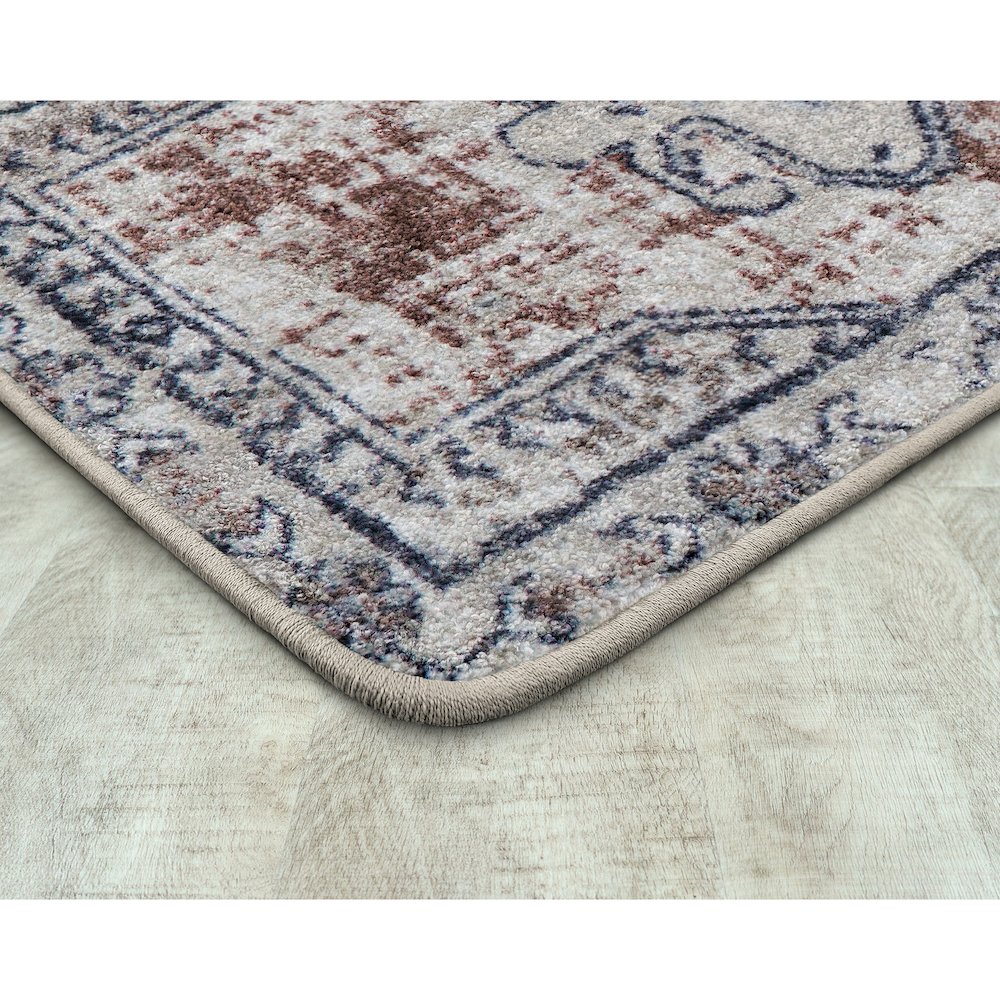 Canyon Tapestry 2'1" x 7'8" Runner Area Rug in Color Terracotta. Picture 2