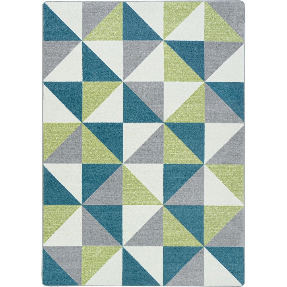Claremont Kids Cartwheel 3'10" x 5'4" Area Rug in Color Calypso. Picture 1