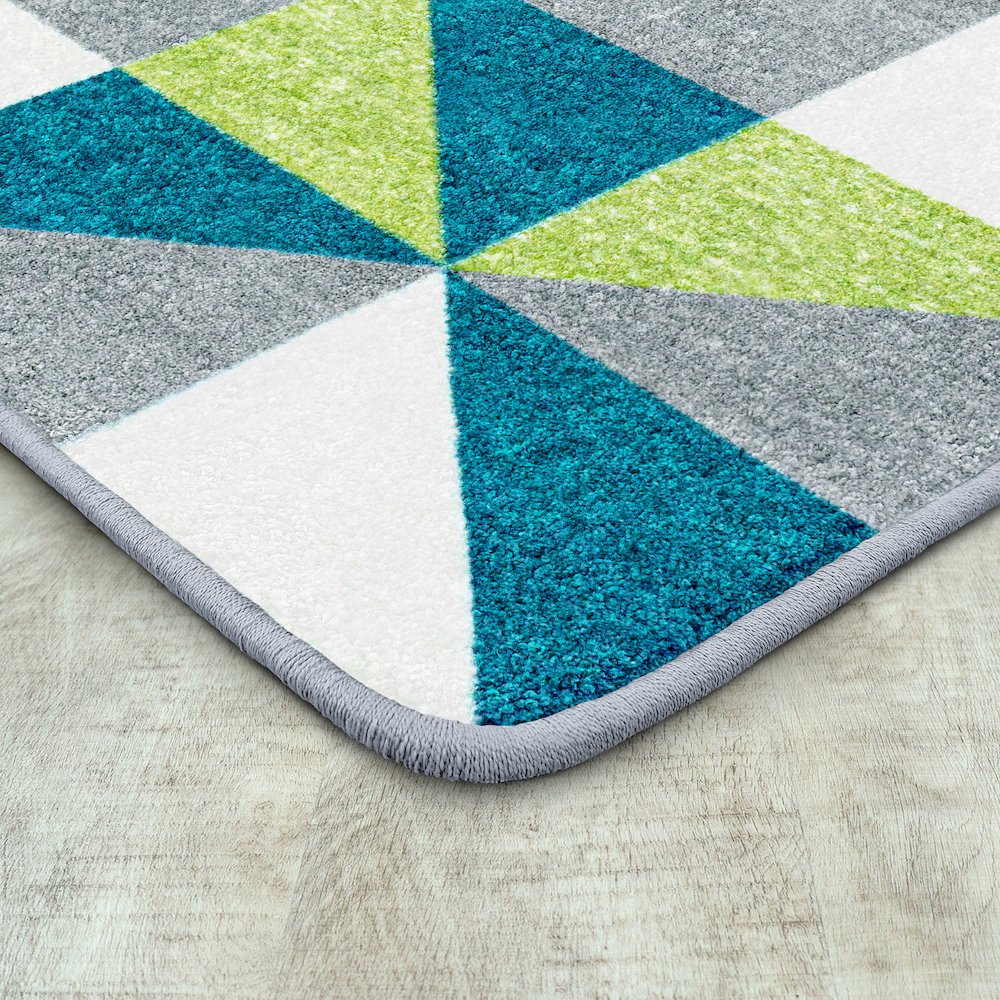 Claremont Kids Cartwheel 3'10" x 5'4" Area Rug in Color Calypso. Picture 2