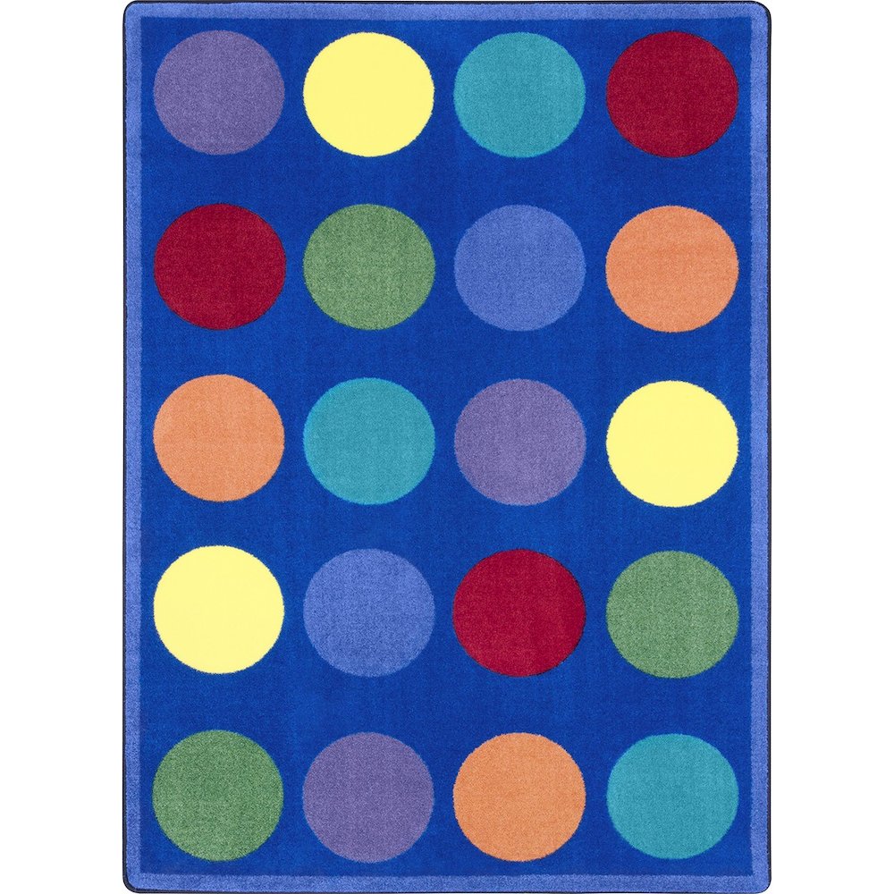 Kid Essentials Choose A Color 5'4" x 7'8" Area Rug in Color Multi. Picture 1